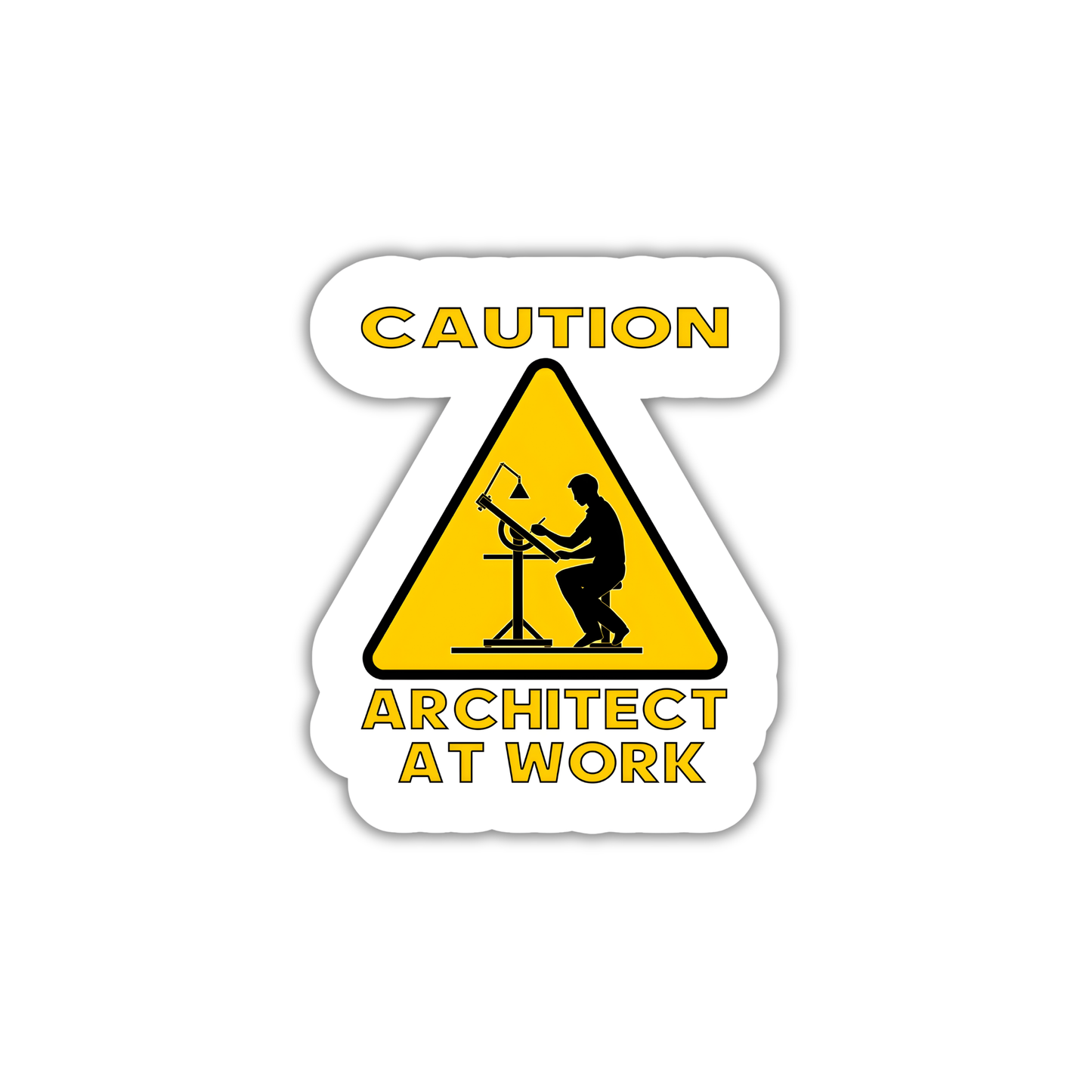 CAUTION ARCHITECT AT WORK