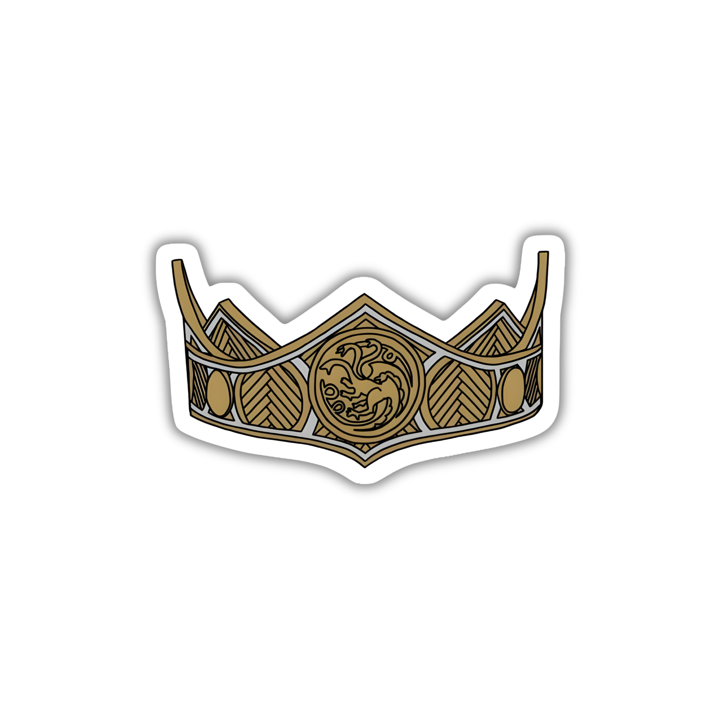 King Viserys and Queen Rhaenyra Targaryen's crown